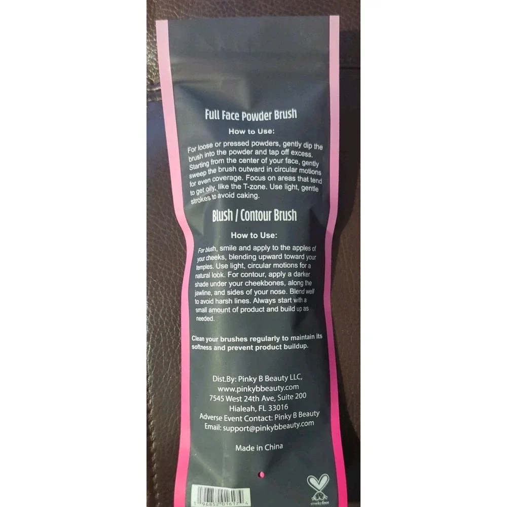 Pinky B Beauty‎ Pretty In Pink Makeup Brush/Contour Set